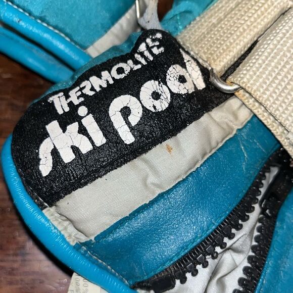 Reusch Model 2761 Vintage US Freestyle Ski Team Aqua Tex Foil Racing Gloves -6 - Picture 4 of 9